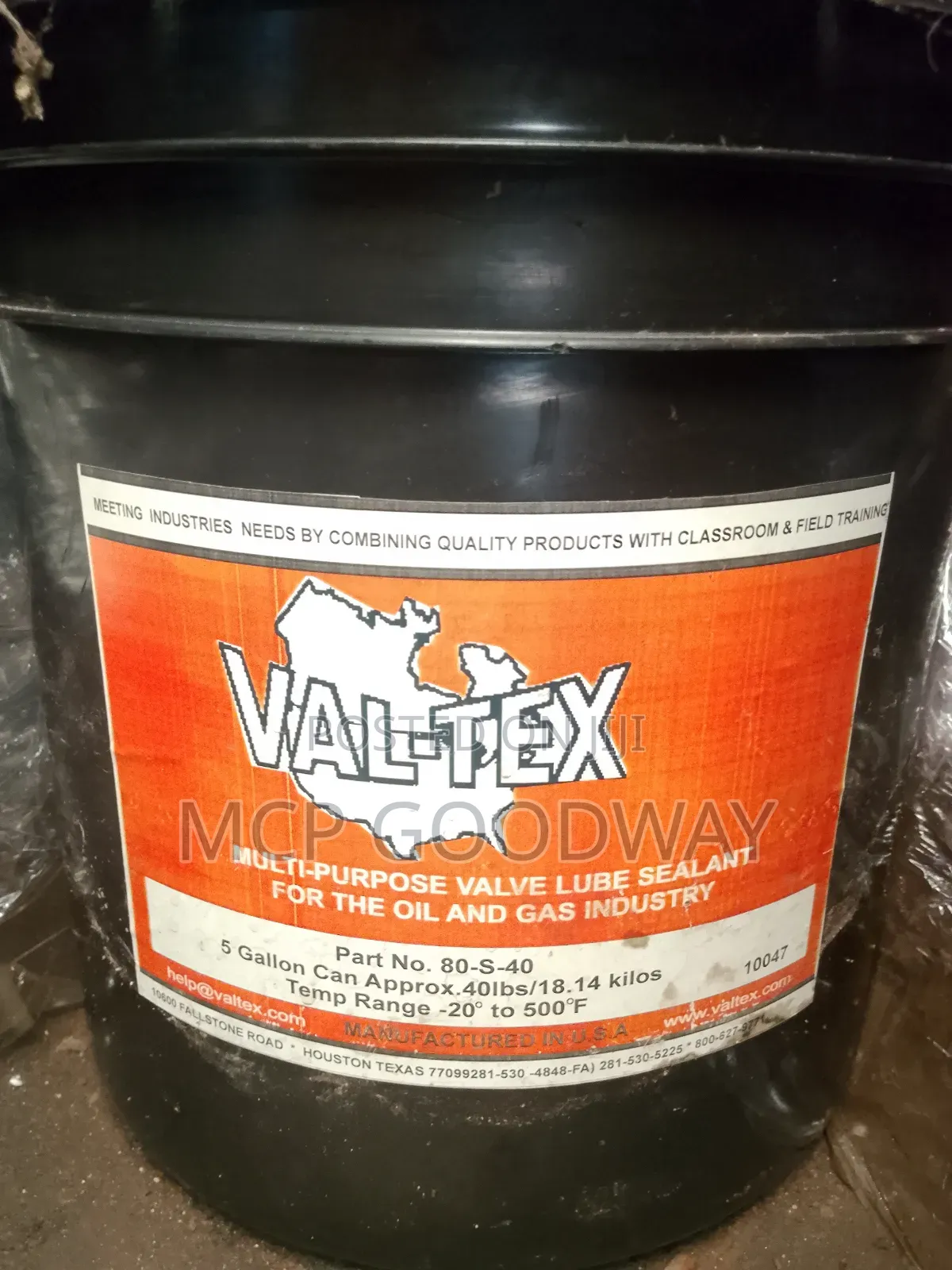 Val-tex Valve Grease Sealant 20kg