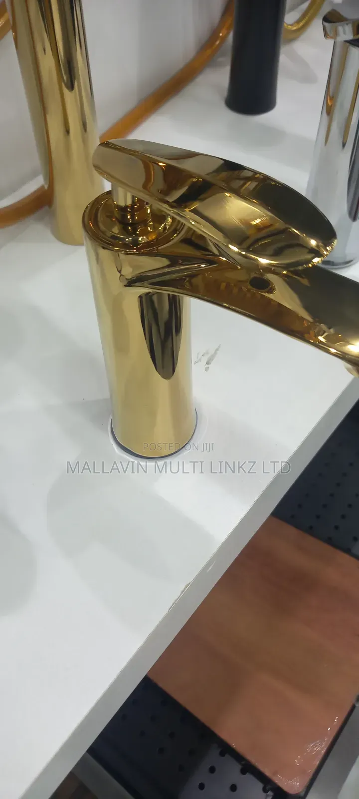 Gold Hot and Cold Basin Mixers