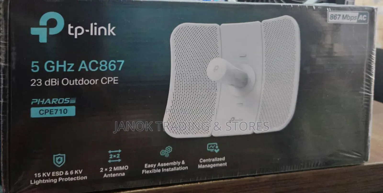 Tp-link 5ghz Ac867 23dbi Outdoor Pharos Cpe710 Access Point