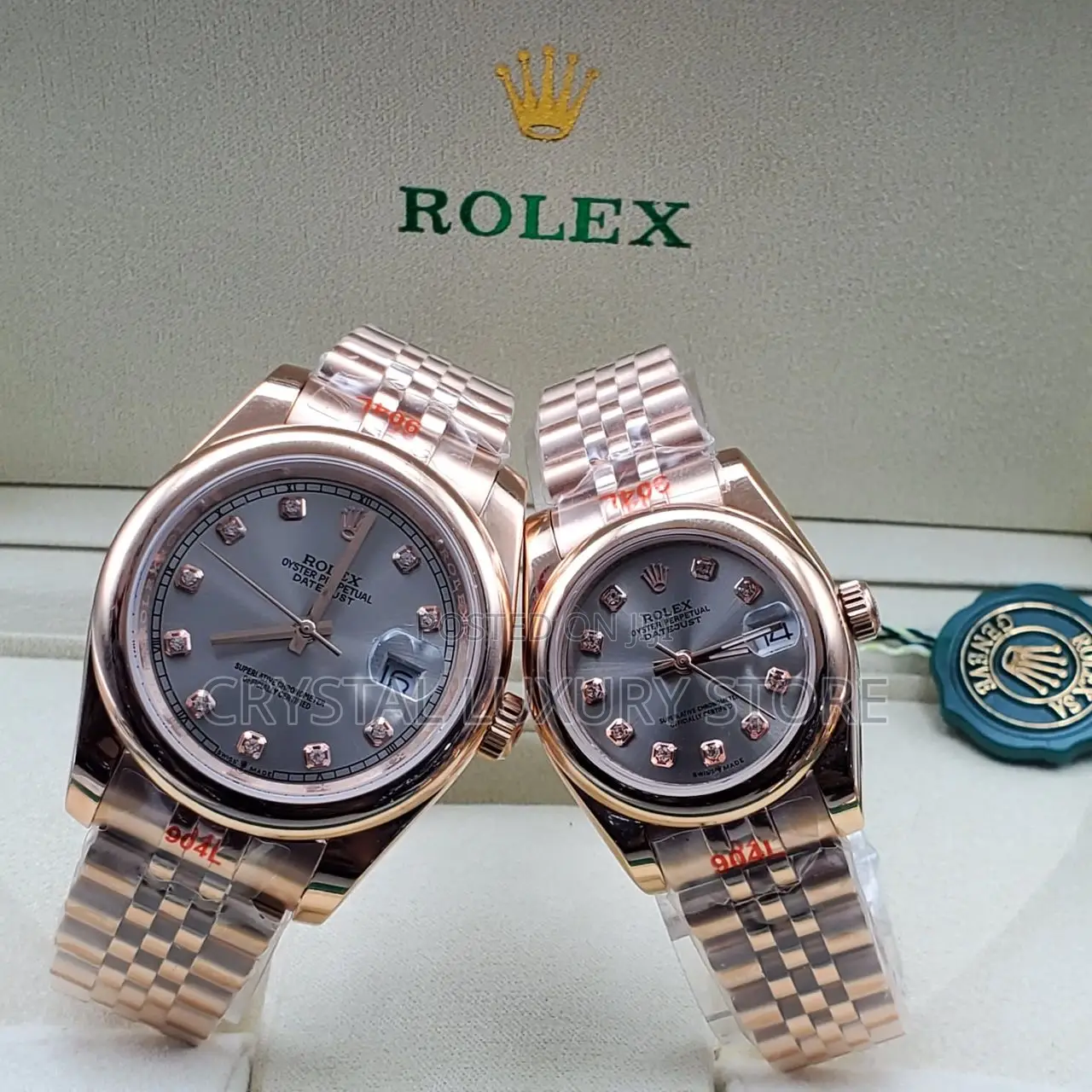 Rolex Quality Luxury Couples Set Wristwatch