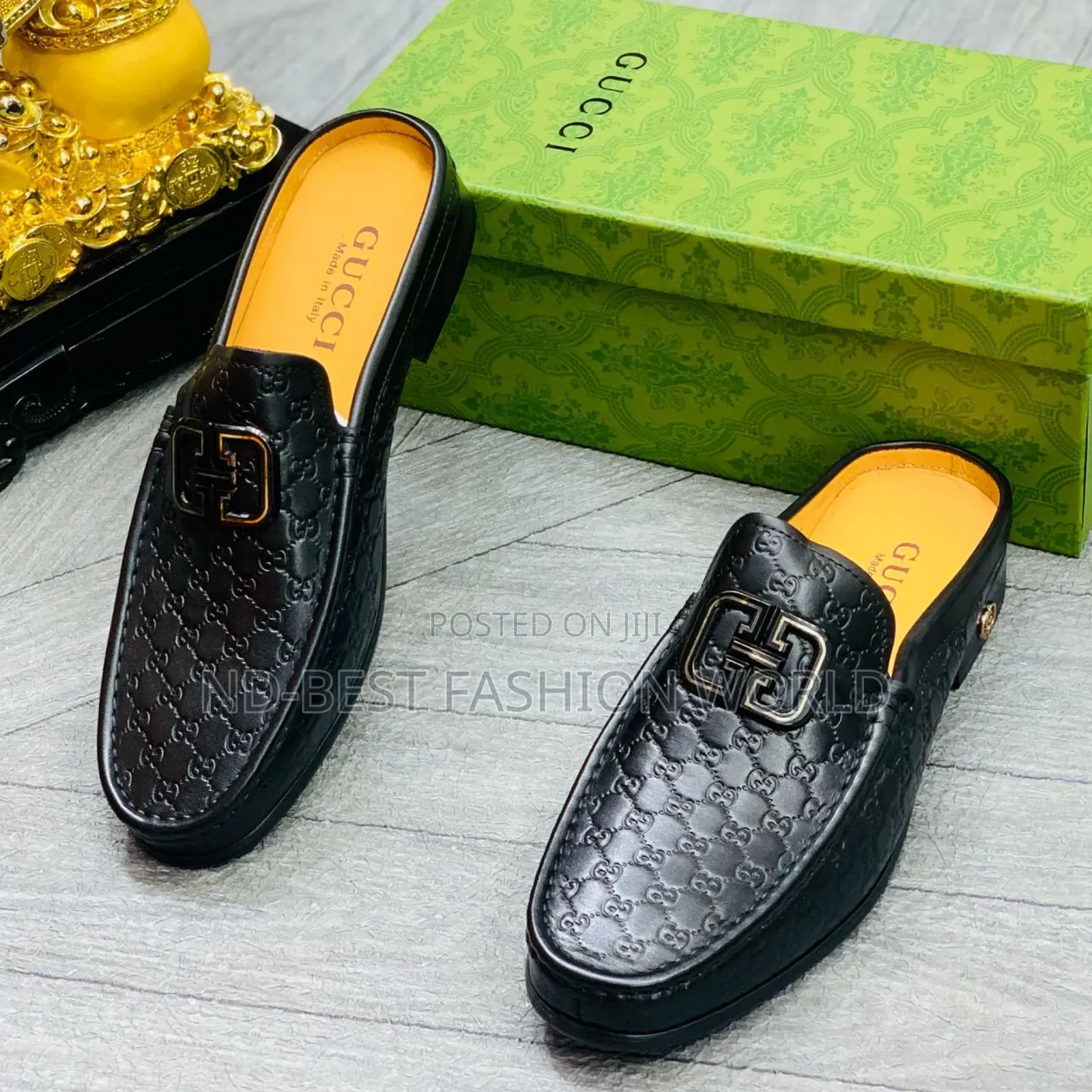 Gucci Black Half Shoe