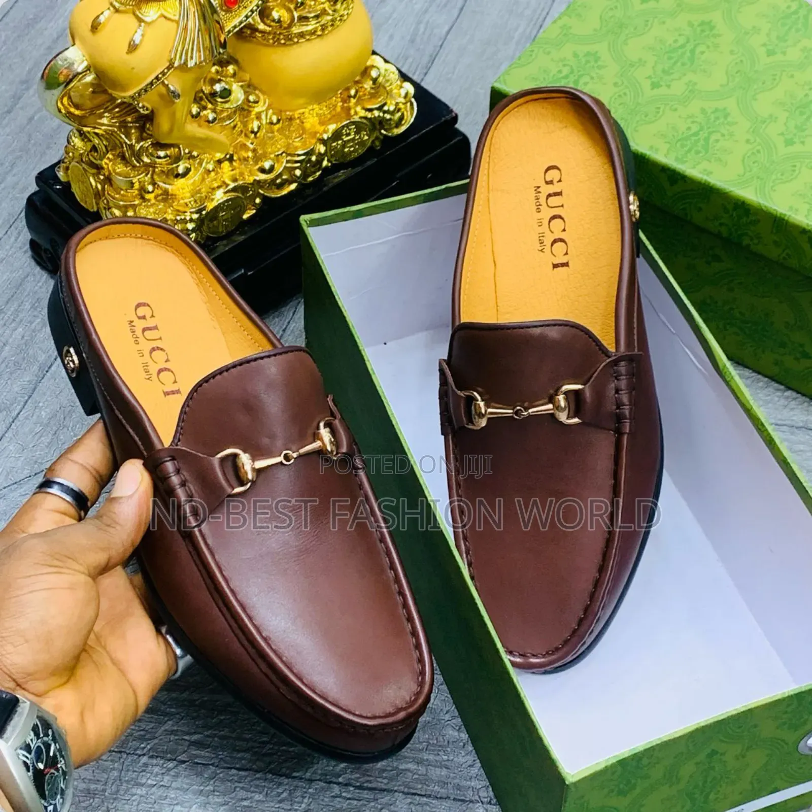 Gucci Brawn Half Shoe