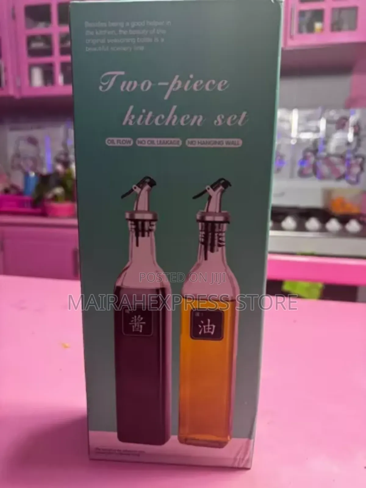 2pcs Vinegar/Oil Dispenser Bottles