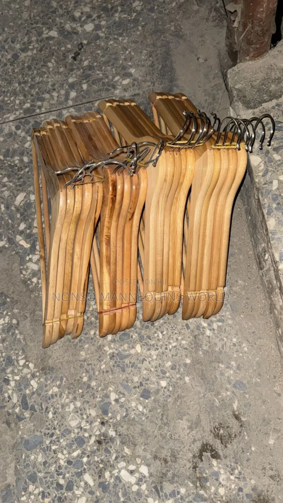 Packs Of Wooden Clothing Hangers