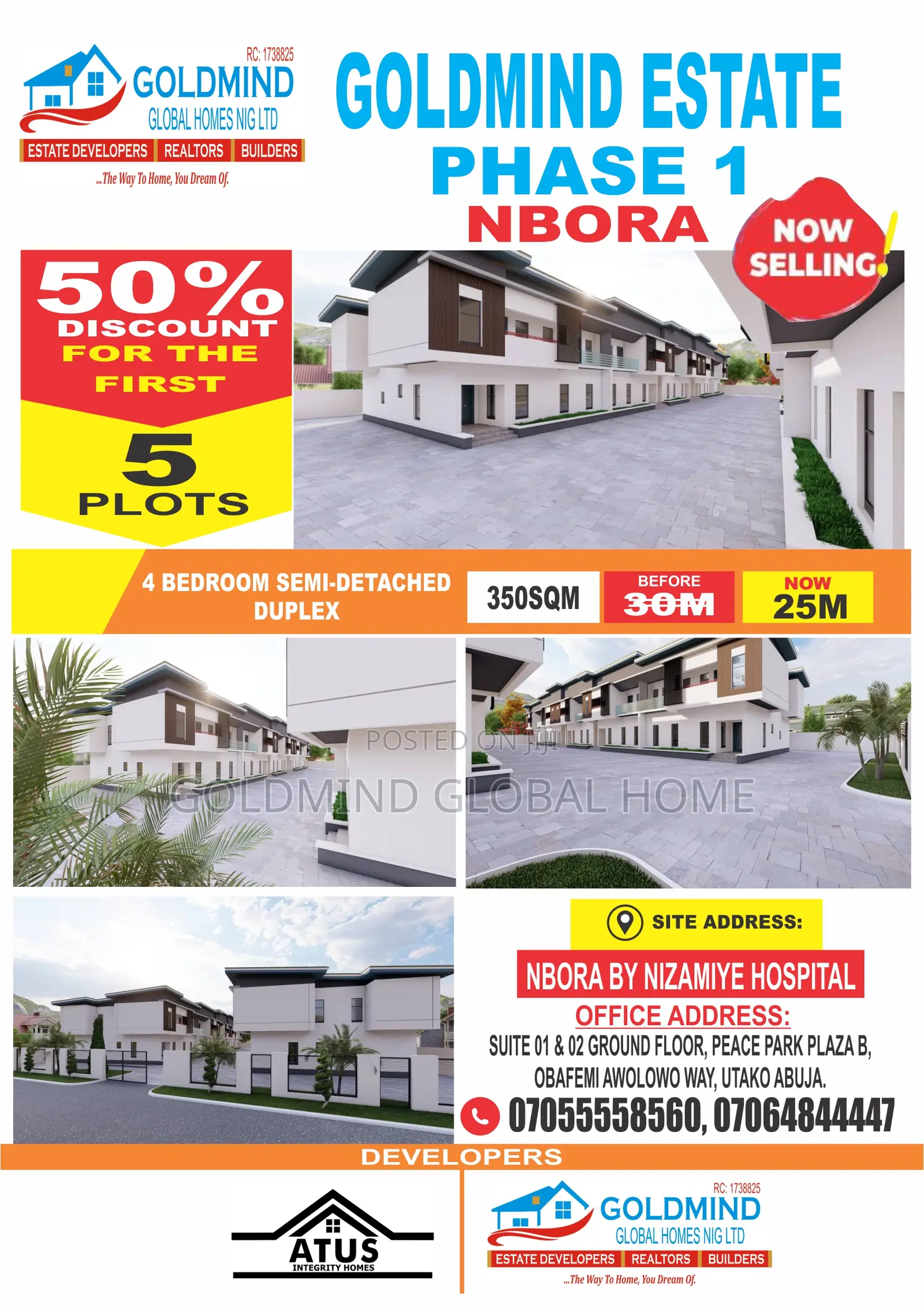 Fcda Estate Land to Build 4bedroom Semi-Detach Duplex