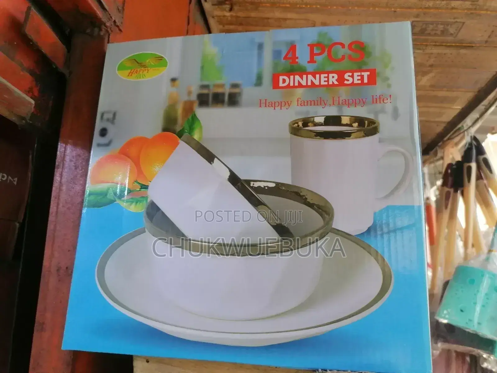 4pieces of Breakable Plates