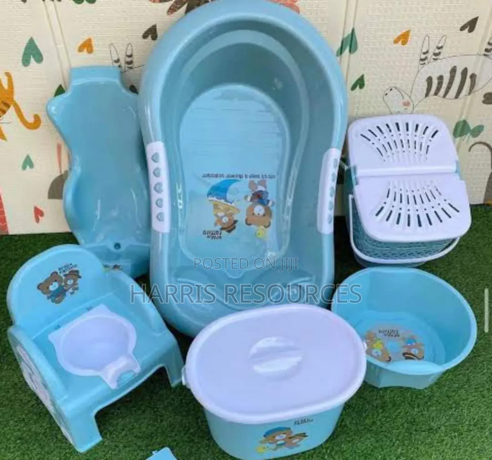 Baby Wardrobe and Drawer + Bath Set