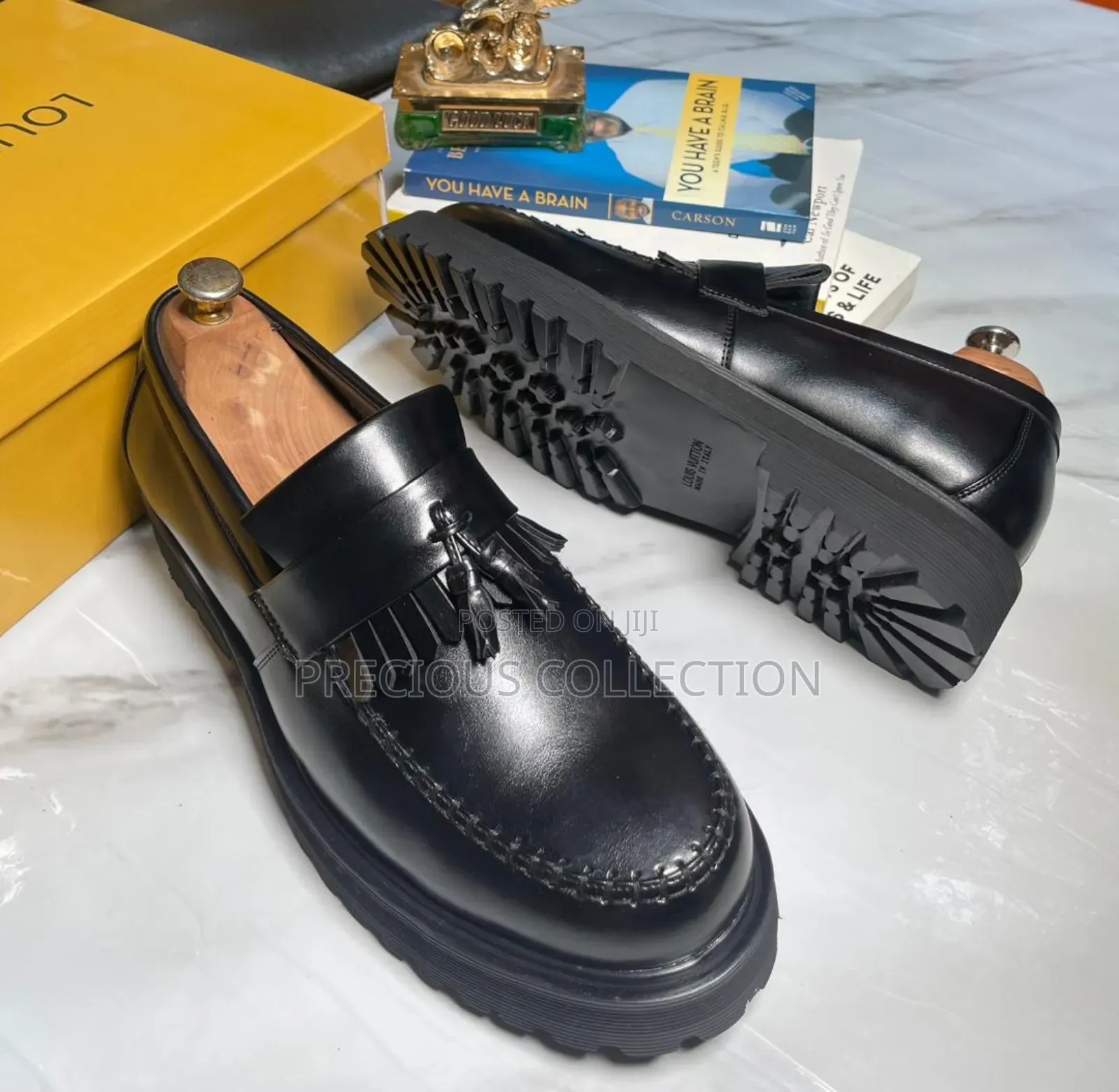 Diuble Sole Louis Vuitton Leather Shoe