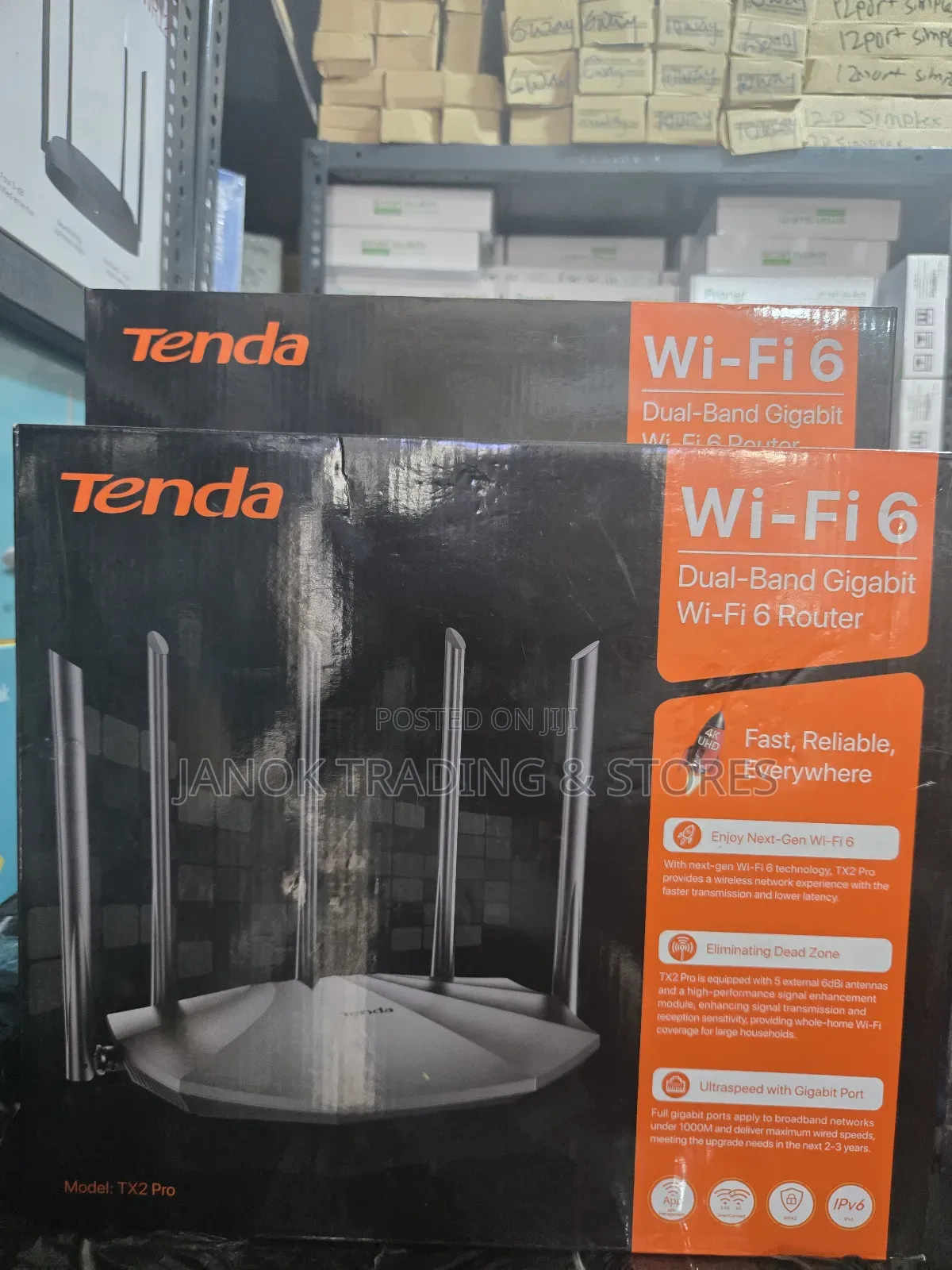 Tenda Wi-fi Dual Band Gigabit Wi-fi 6 Router