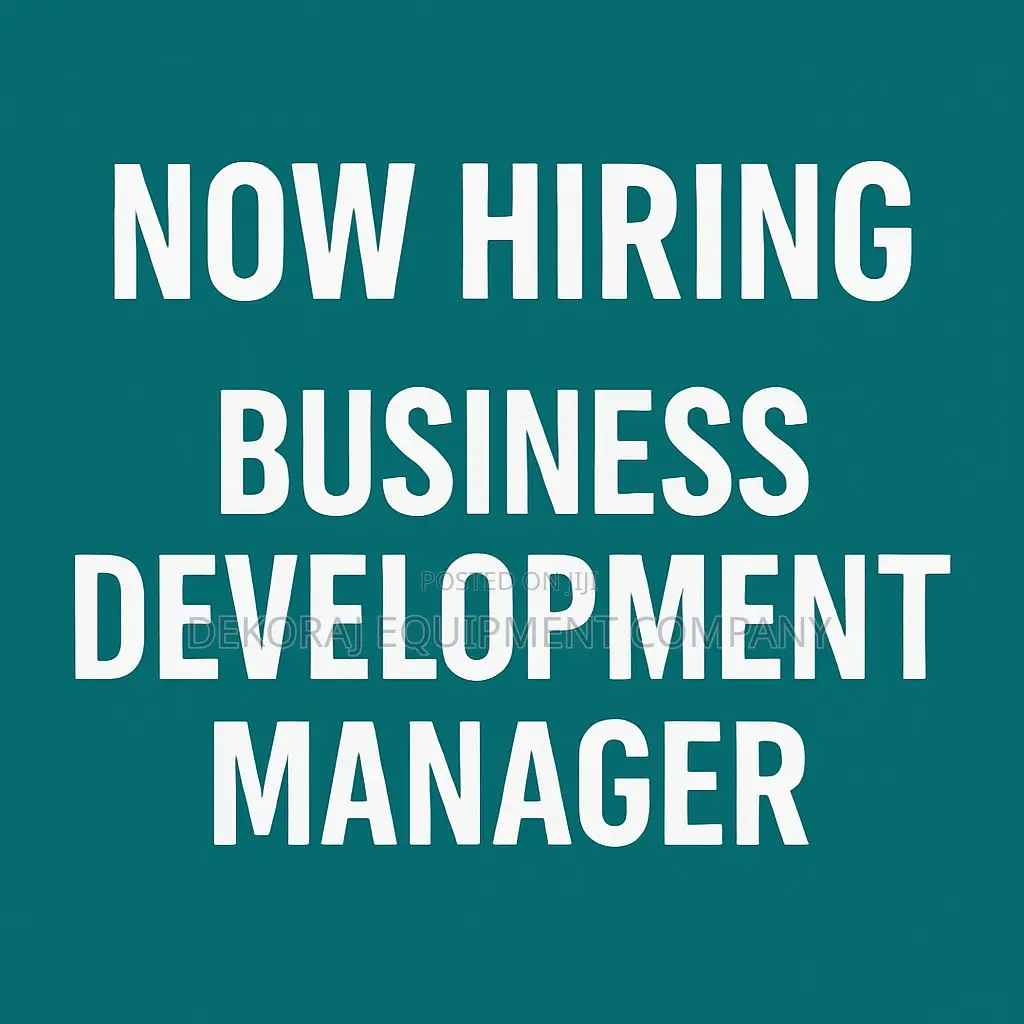 Business Development Manager In Agric Related Business