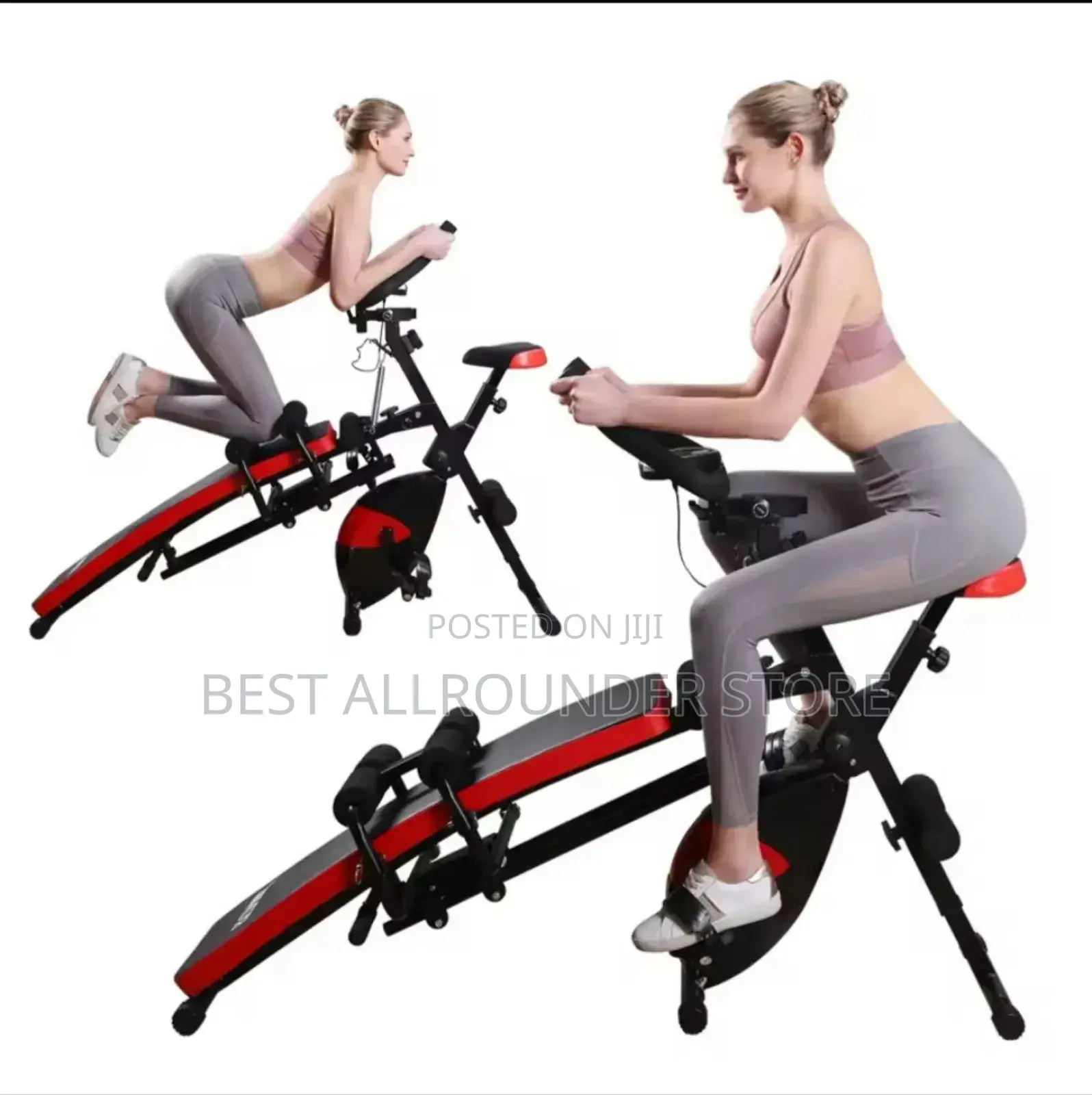 7 in 1 Adjustable Sit Up Bench With Exercise Bike