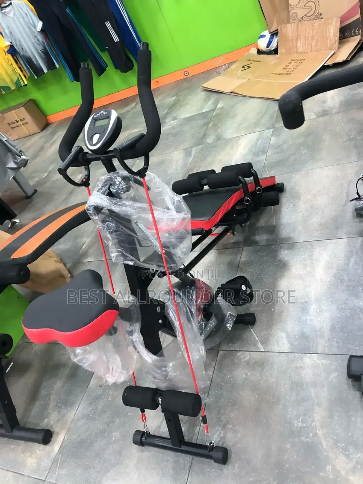 Brand New Multifunctional Sit Up Bench With Stationary Bike