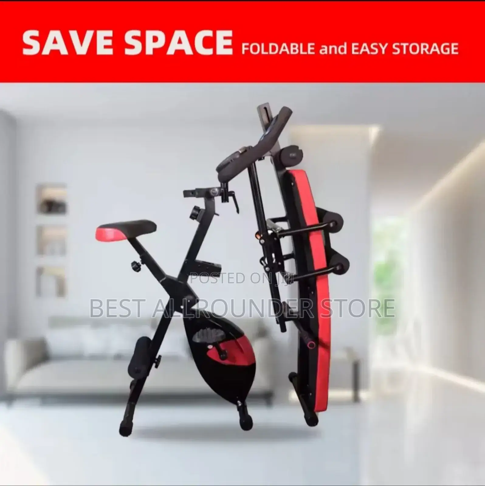 Brand New Multifunctional Sit Up Bench With Stationary Bike