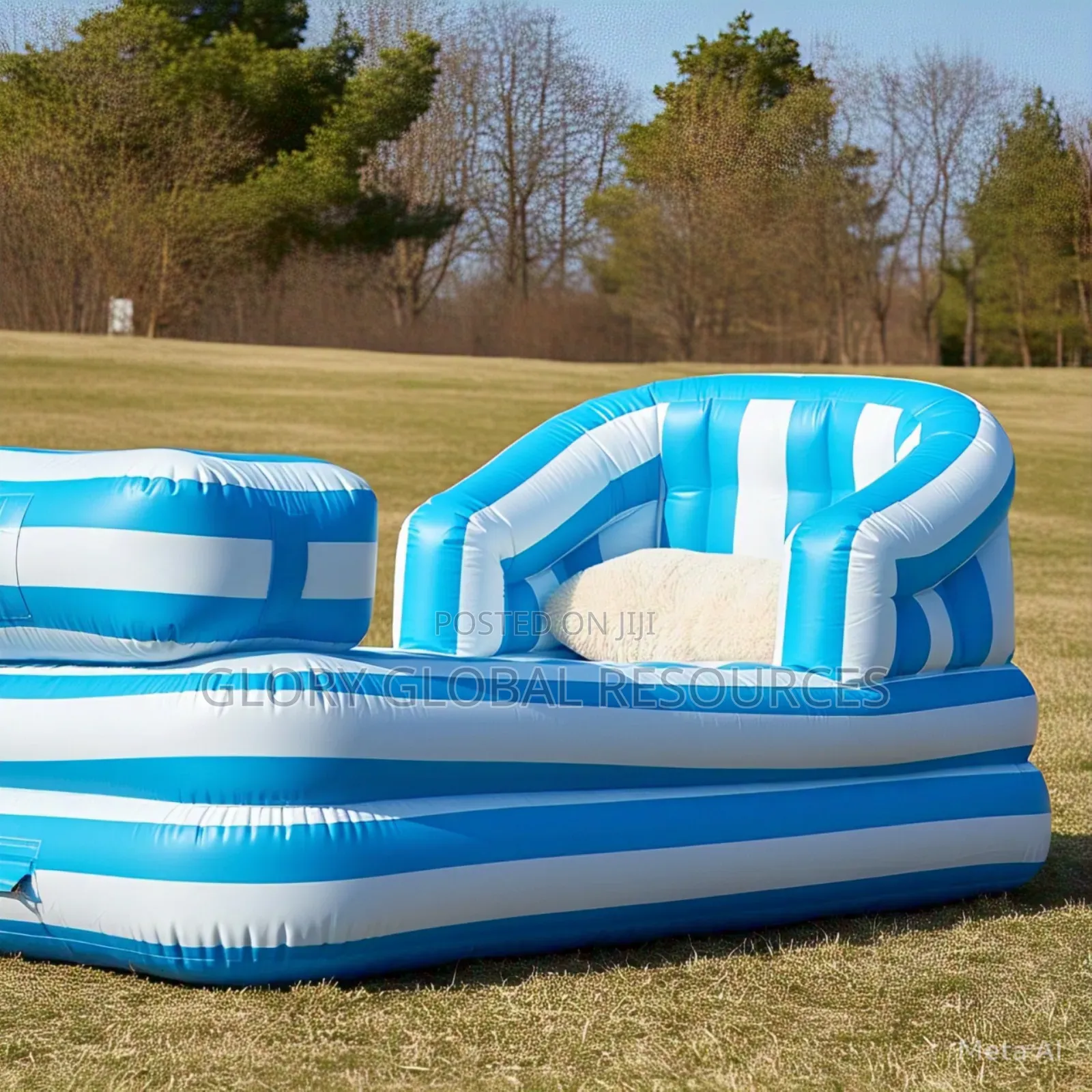 2 Layers/Steps Multipurpose Inflatable Broad Bed and Chair