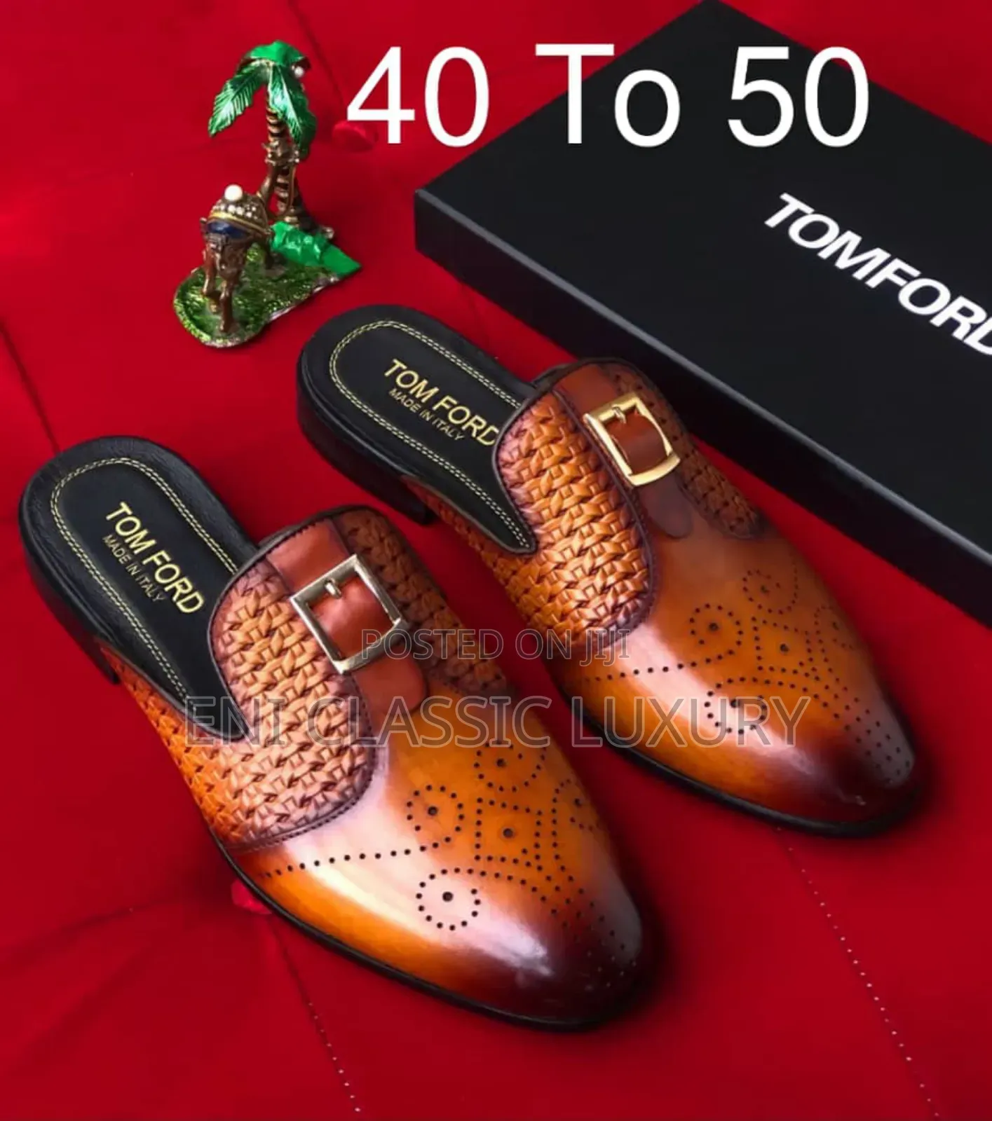 Original Luxury Leather Halfshoes Tom Ford Well Banded