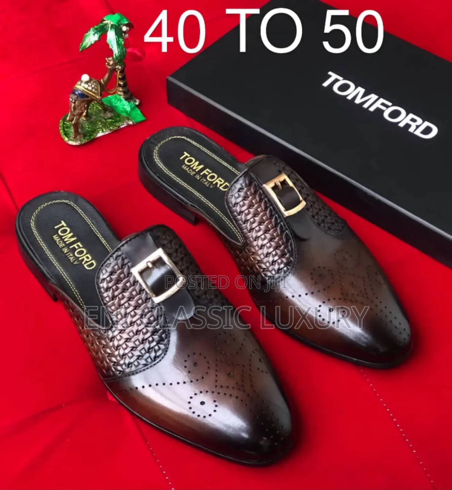 Original Luxury Leather Halfshoes Tom Ford Well Banded