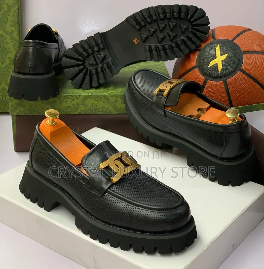 Gucci Quality Luxury Men Genuine Leather Shoe