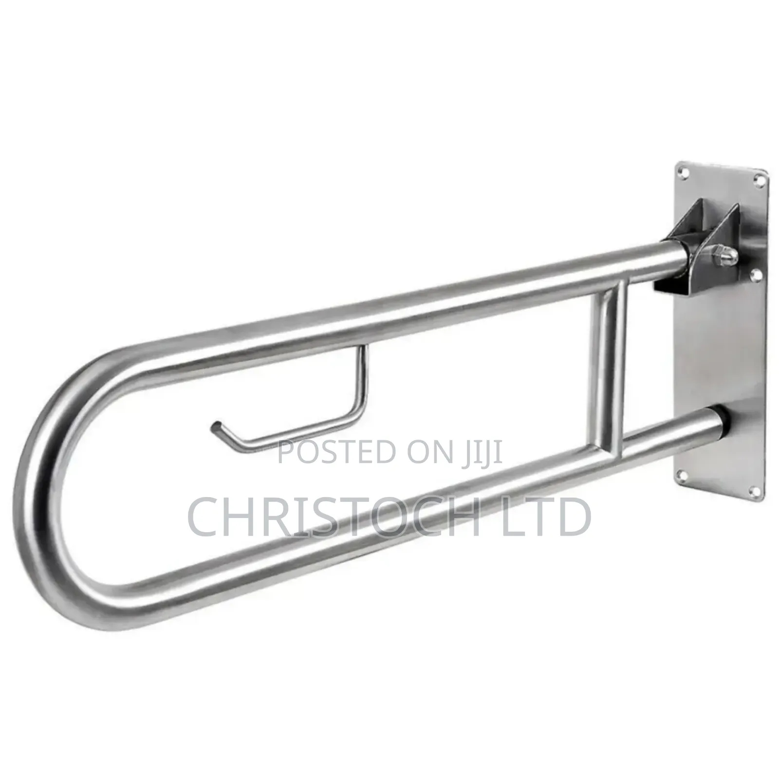 Toilet Safety Handrail Bathroom Grab Bar With Tissue Holder