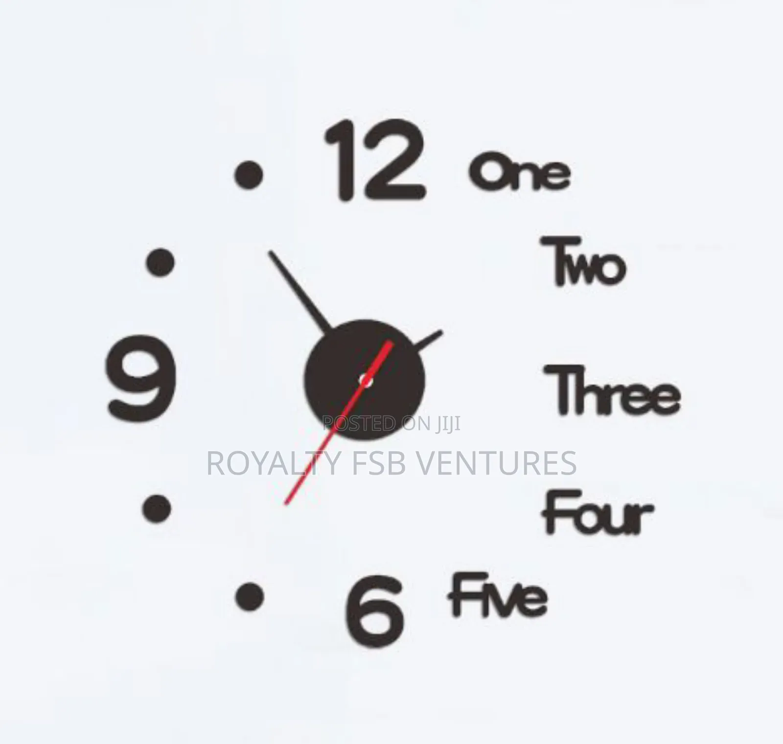 Diy Wall Clock Different Designs Black or Gold