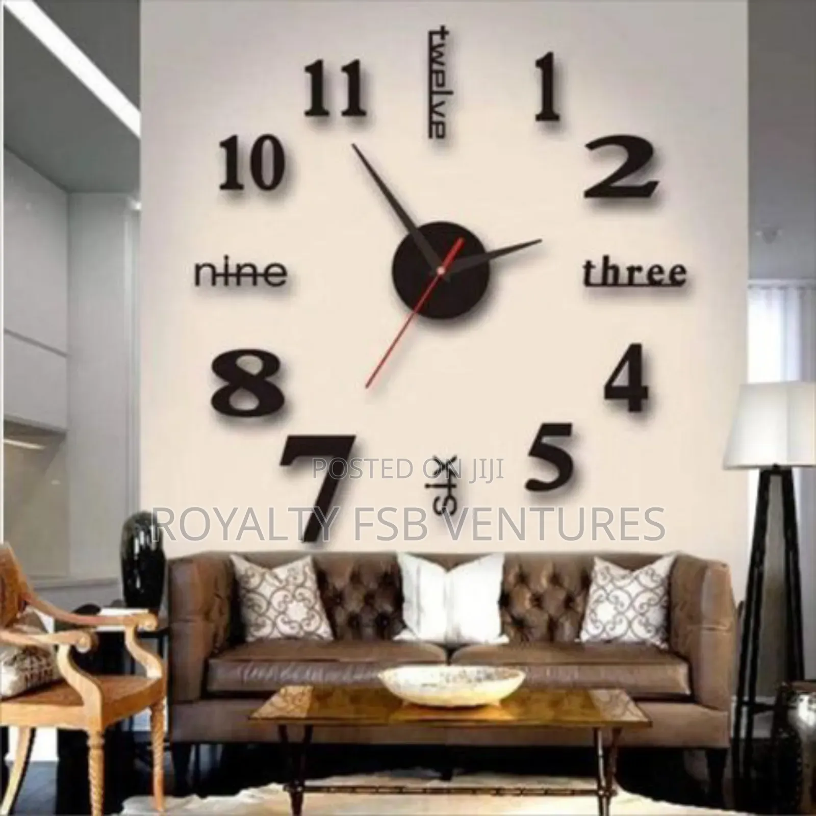 Diy Wall Clock Different Designs Black or Gold