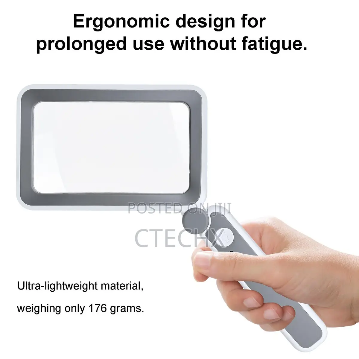 30x Magnifying Glass With 12 Led Light Folding