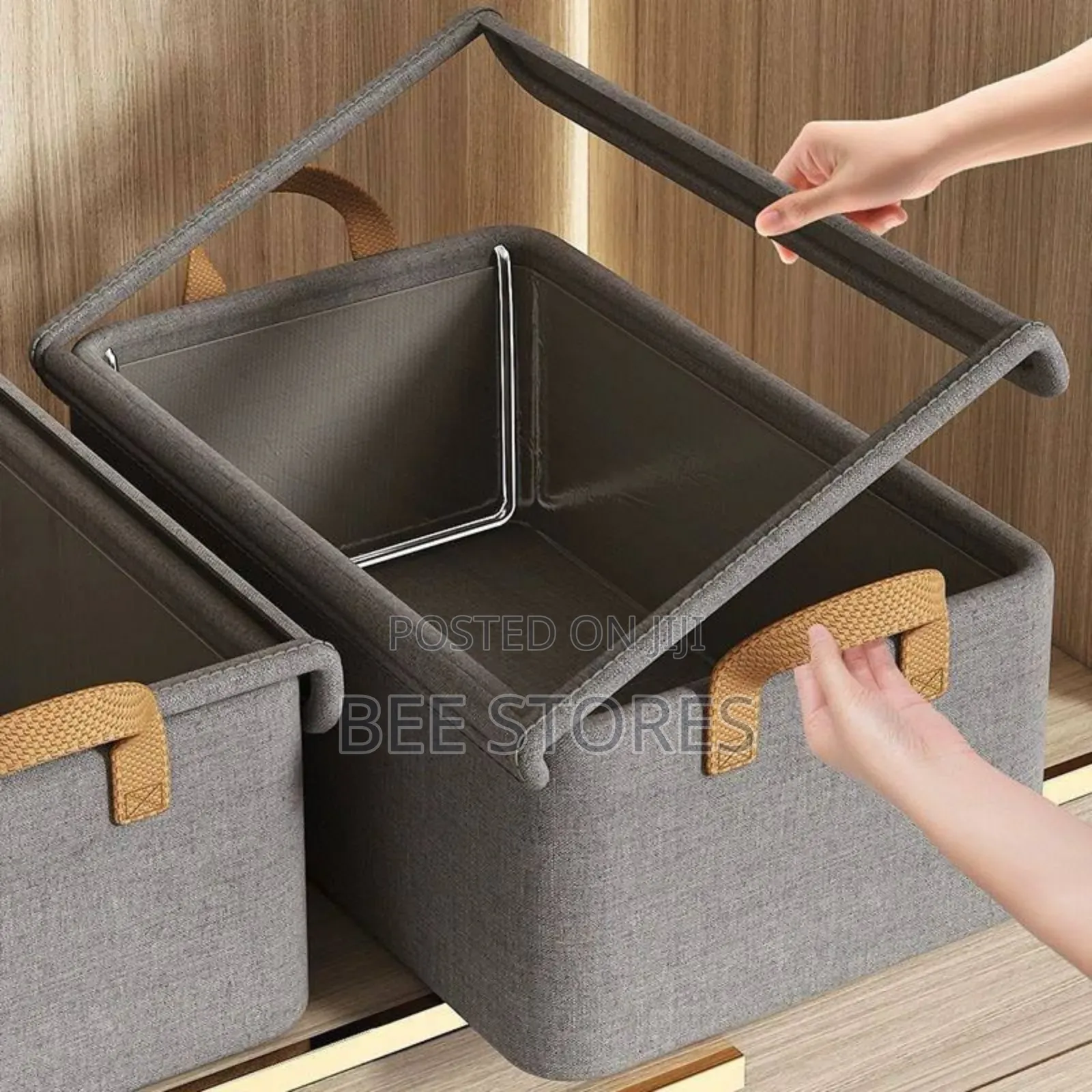 Clothe Jean Storage Box Bag With Lid Cover