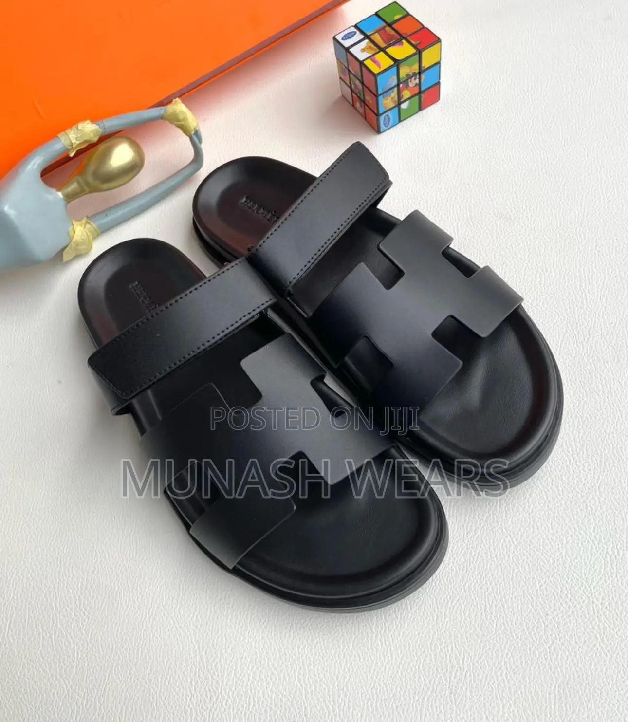 Hermes Leather Calfskin Slipers