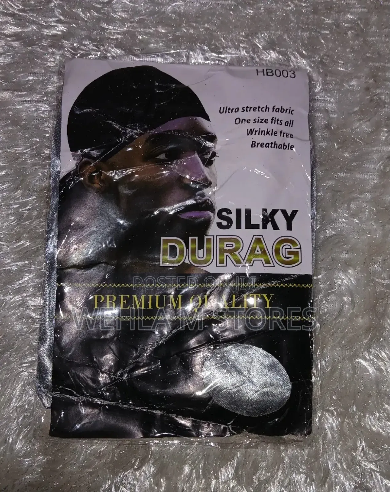 Silky Durags in Lakowe (Black, Grey, Blue, White)