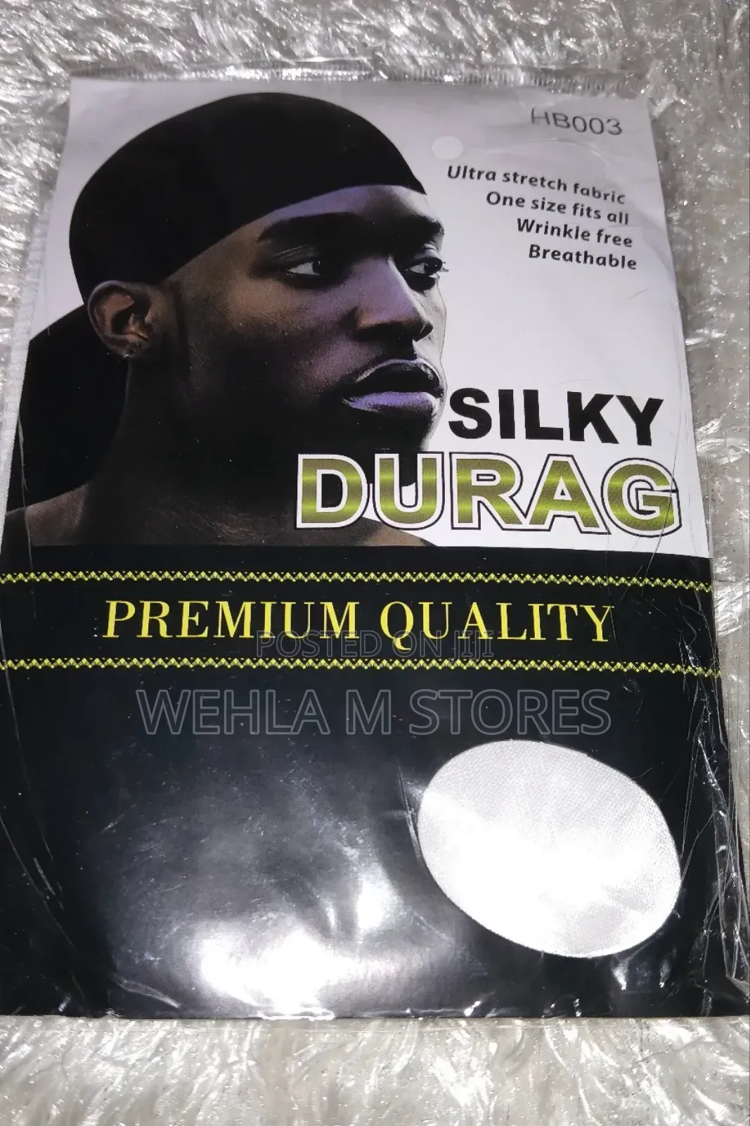 Silky Durags in Lakowe (Black, Grey, Blue, White)