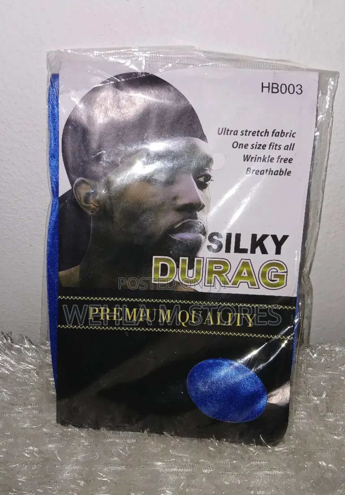 Silky Durags in Lakowe (Black, Grey, Blue, White)