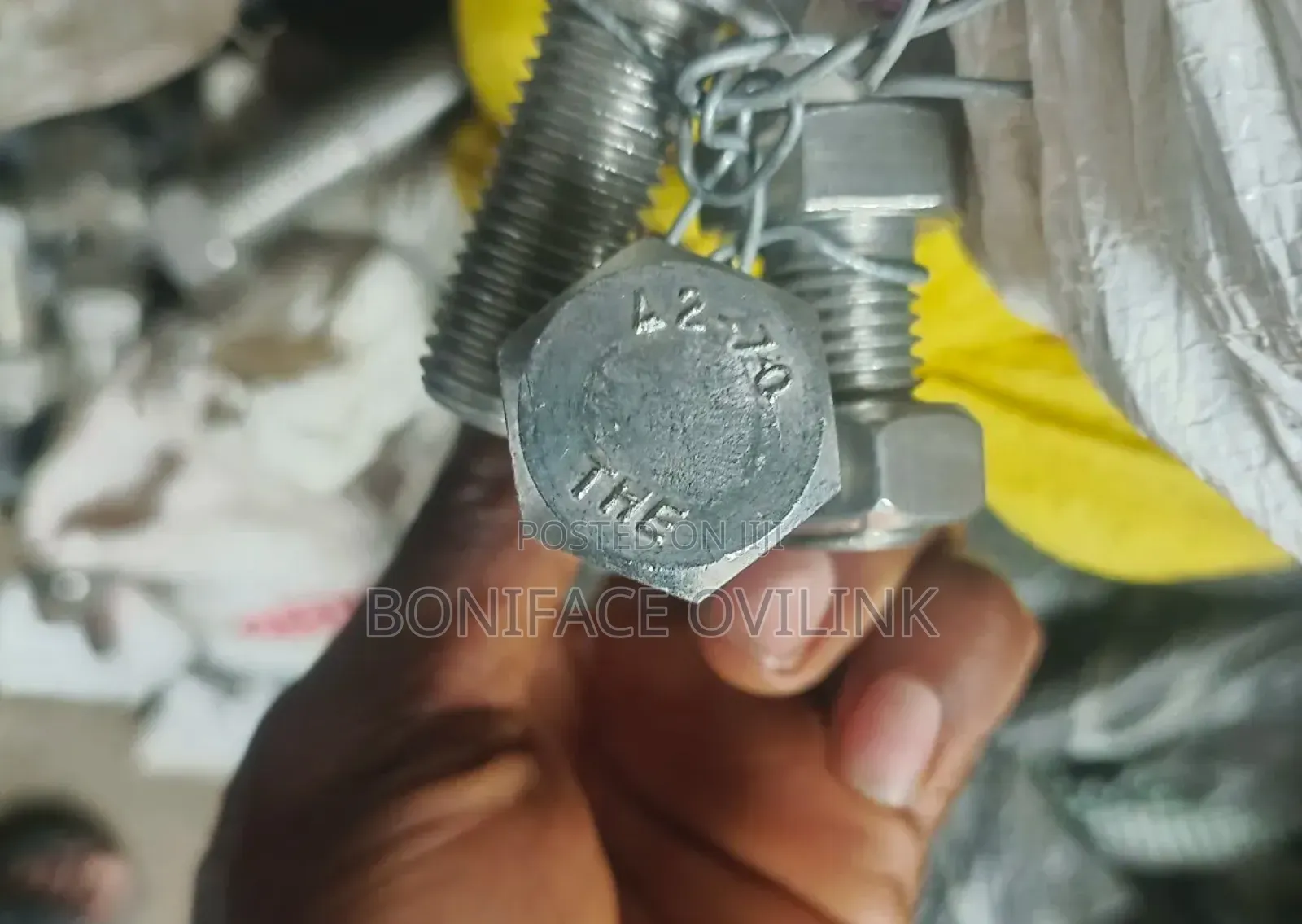 16mm Thickness × 4 Inches Stainless Bolt