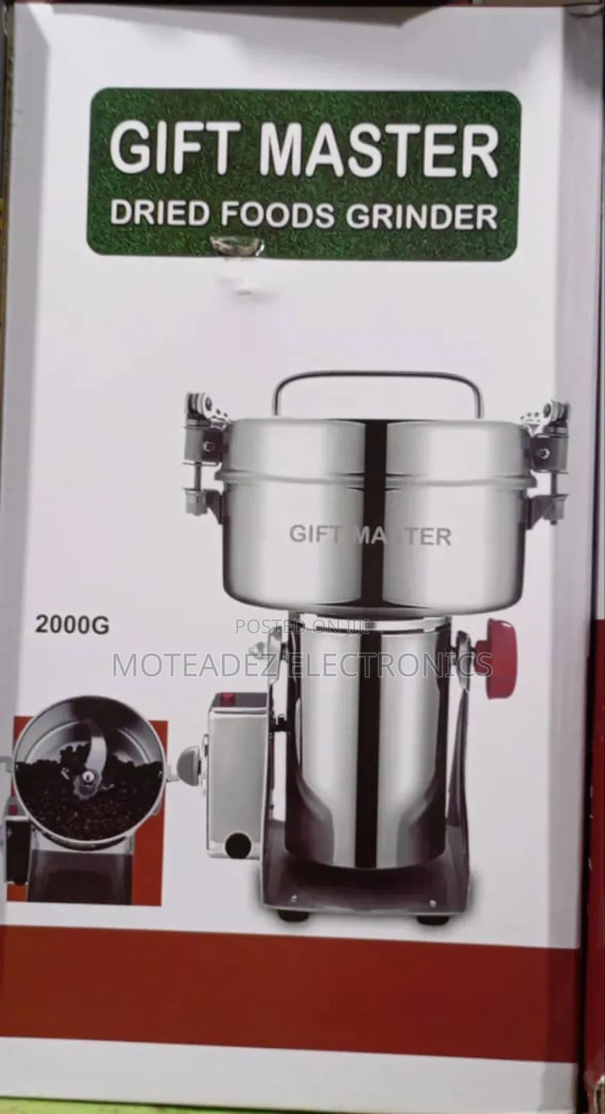 Gift Master 2000g Electric Coffee, Grain Heavy Duty Grinder