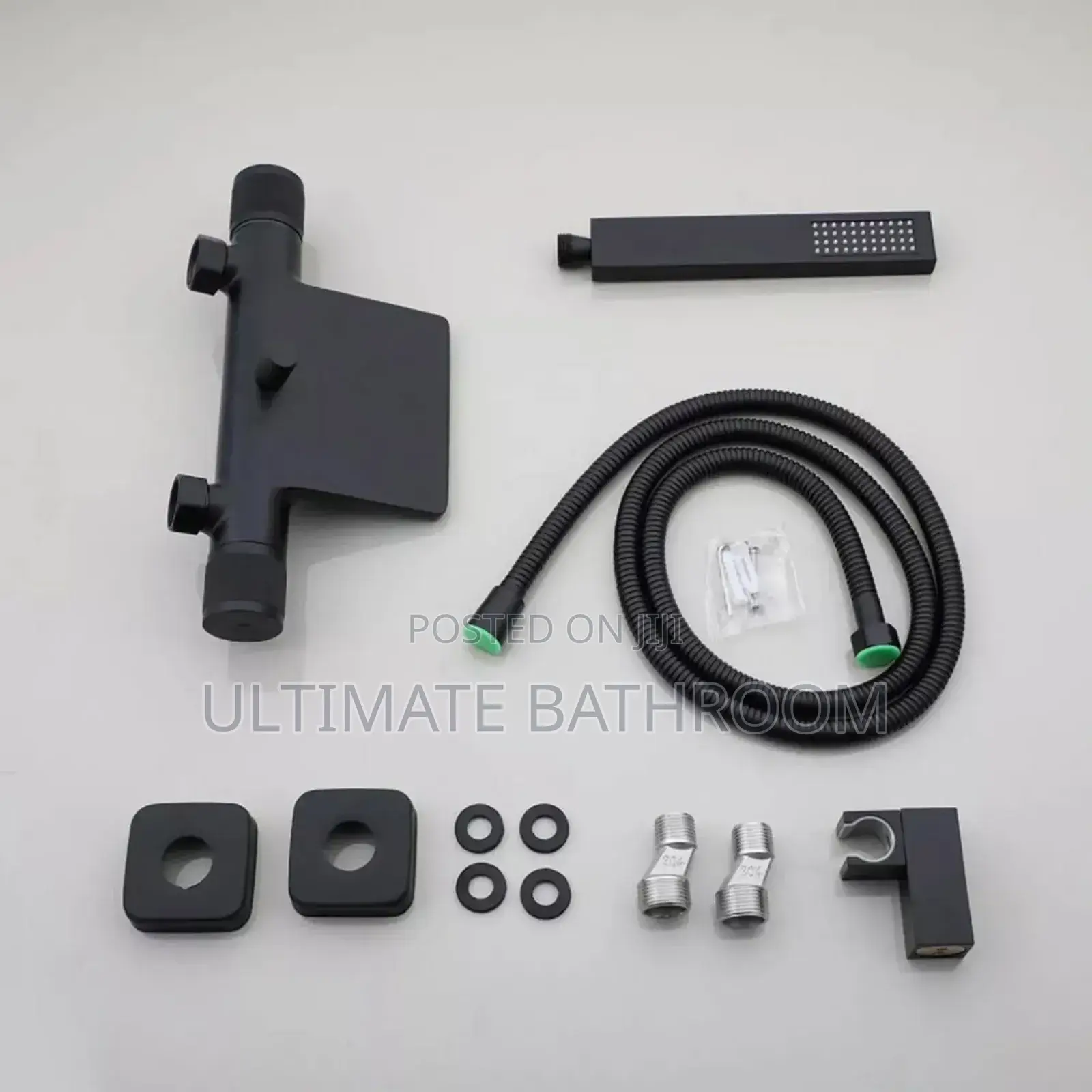 Double Control Black Bathtub Mixer Tap
