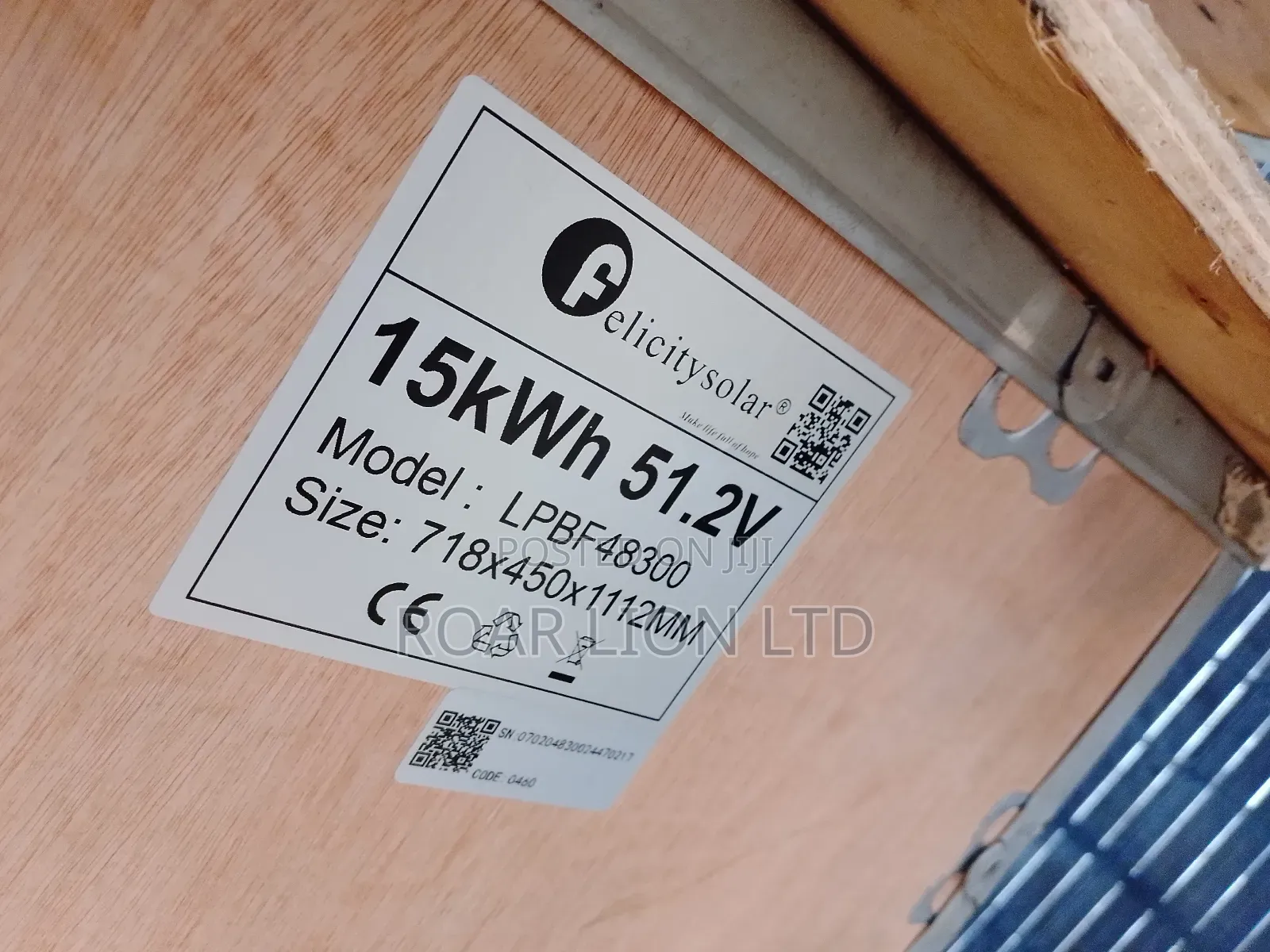 15kwh Felicity Lithium Battery
