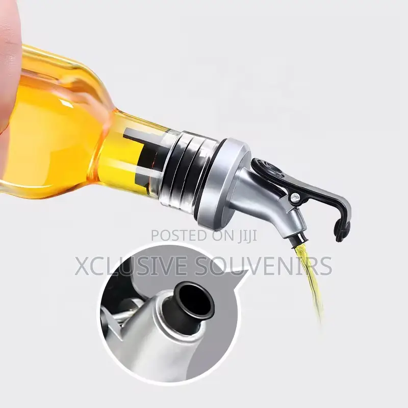 4pcs/Set Oil Glass Bottle Spice Jar Container Dispenser