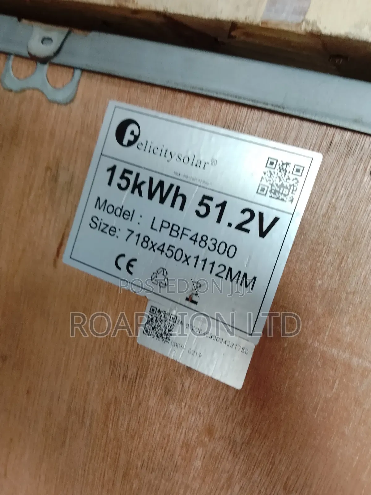 15kwh Felicity Lithium Battery