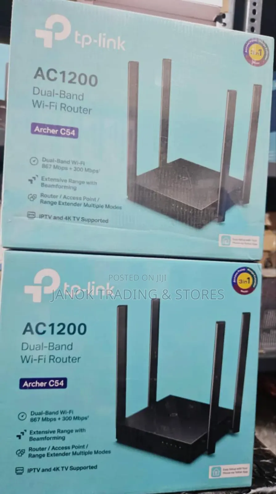 New Tp-link 3-in-1 Ac1200 Dual Band Wi-fi Router Archer C54