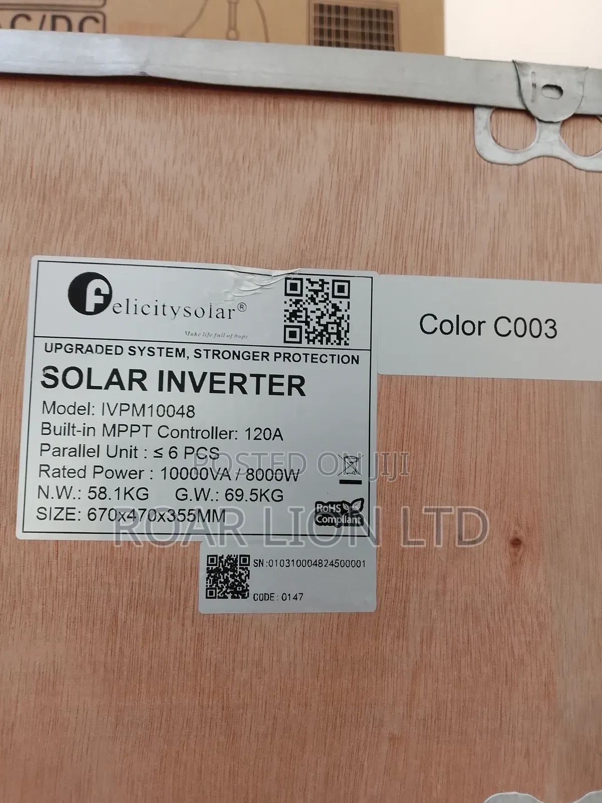 Felicity Inverter 10kva Ivem Transformer Hybrid
