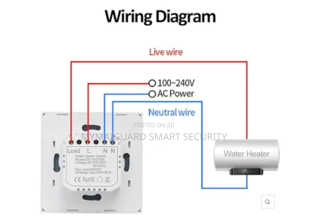 Smart Ac Water Heater Switch - 20amp