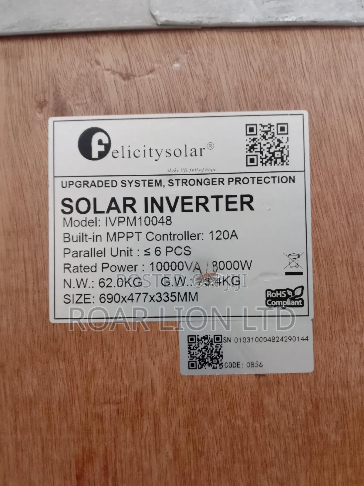 Felicity Inverter 10kva Ivem Transformer Hybrid