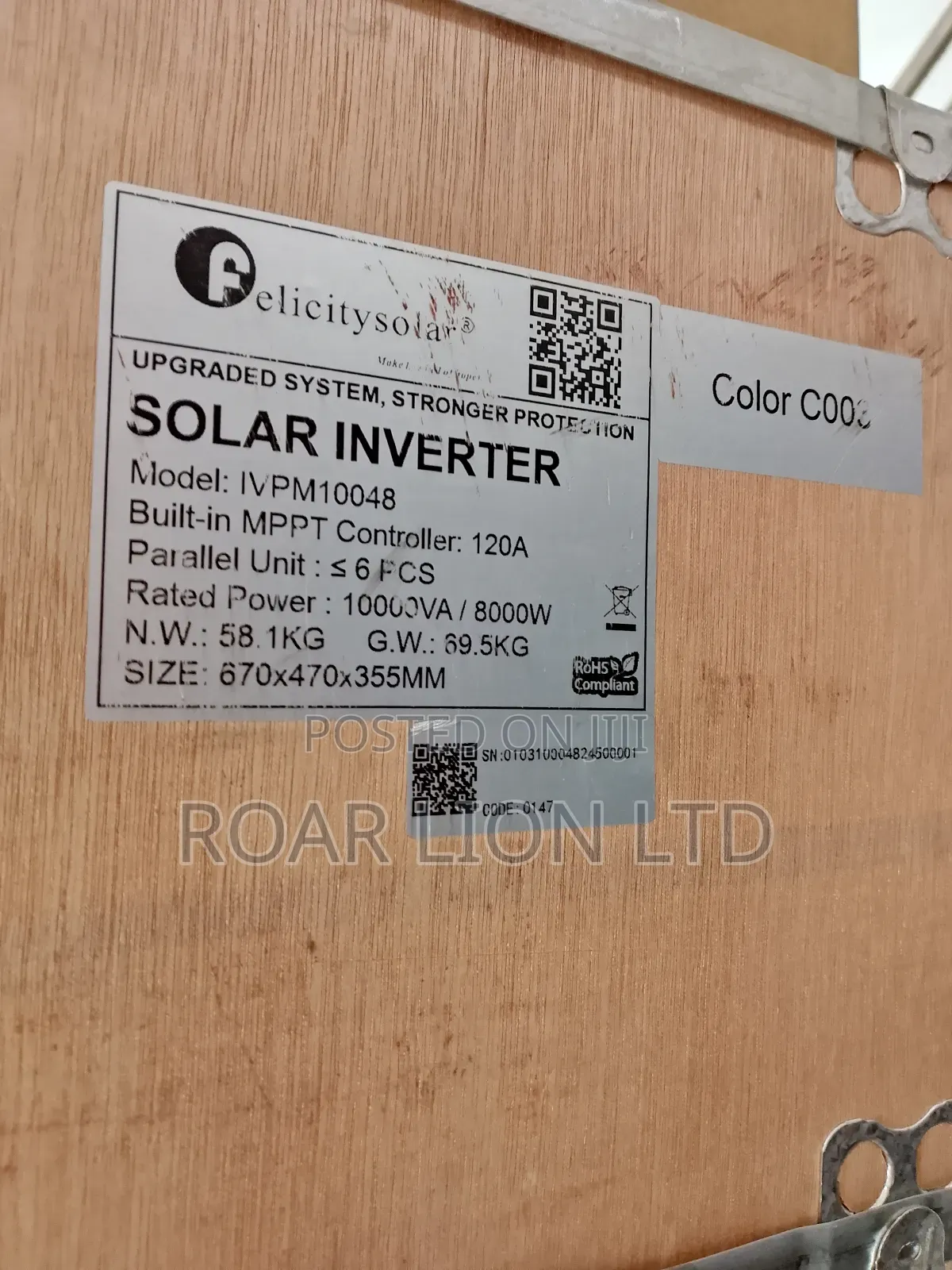 Felicity Inverter 10kva Ivem Transformer Hybrid
