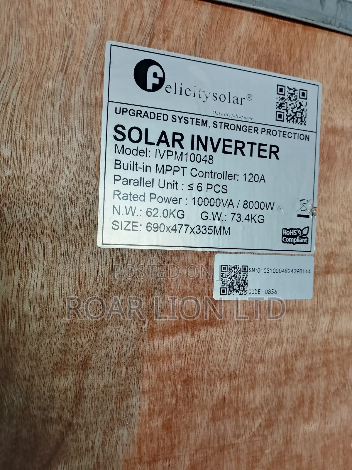 Felicity Inverter 10kva Ivem Transformer Hybrid