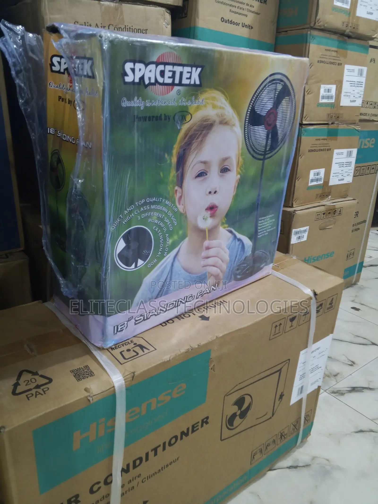 Cool Breeze Spacetek 18inches Standing Fan