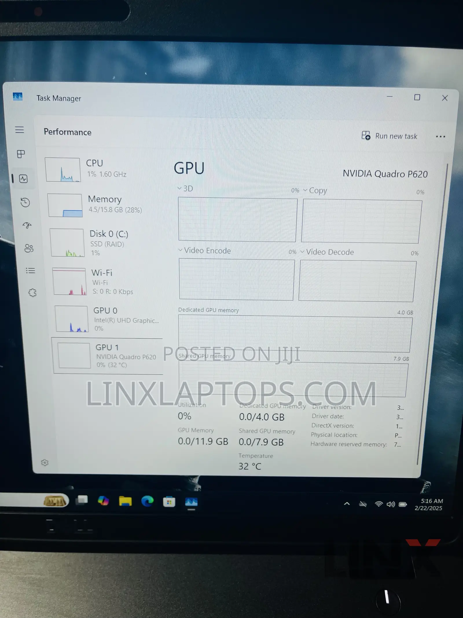 Laptop Dell Precision 15 3541 16GB Intel Core I7 SSD 512GB
