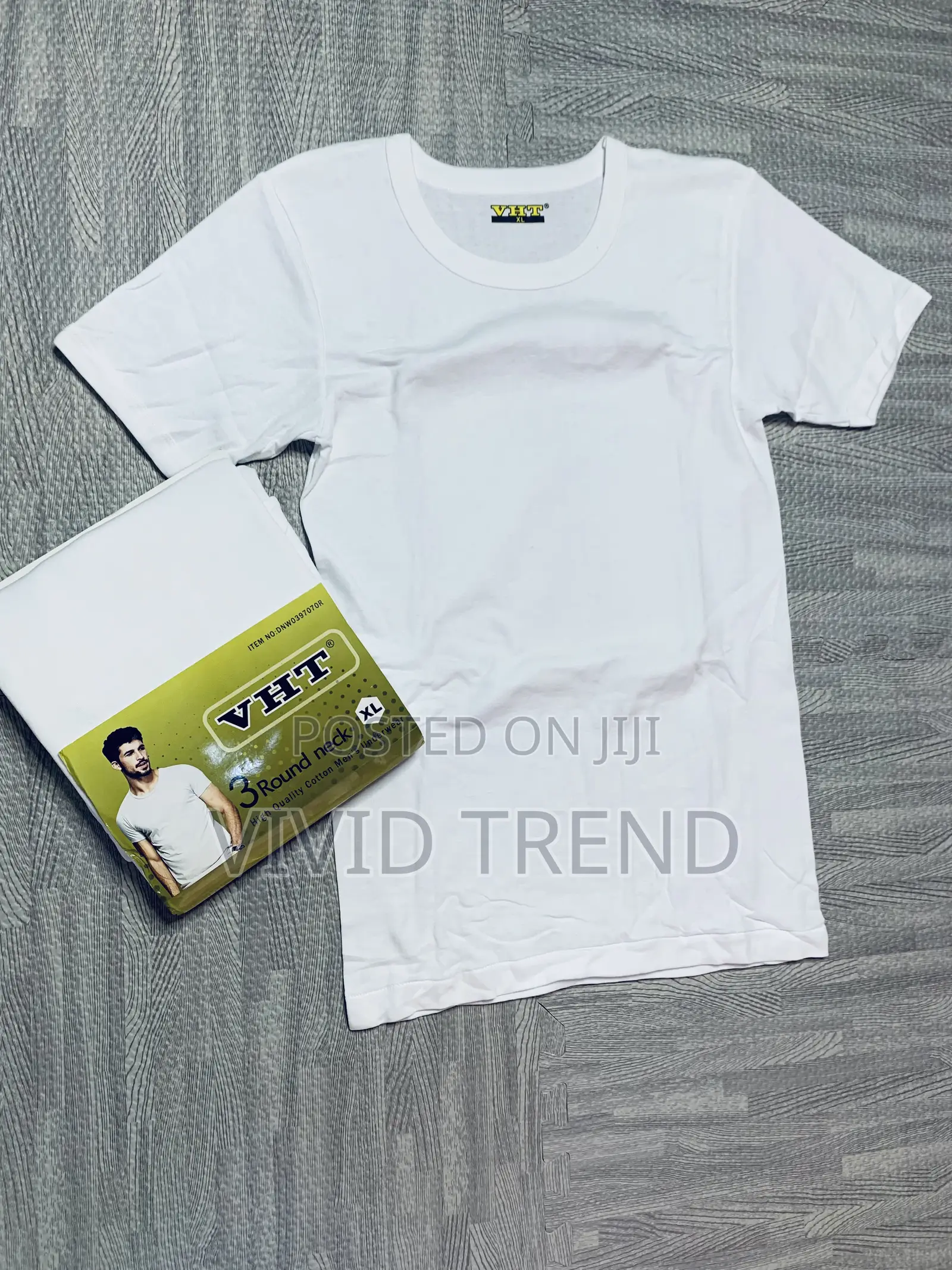 3in1 Round Neck White Polo
