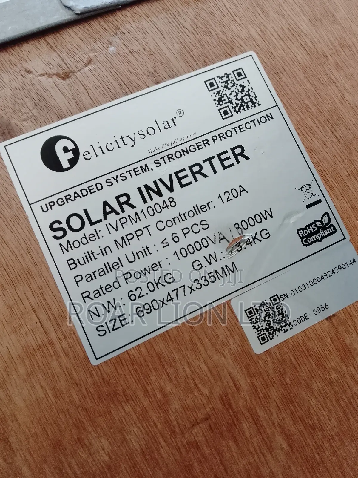 Felicity Inverter 10kva Ivem Transformer Hybrid
