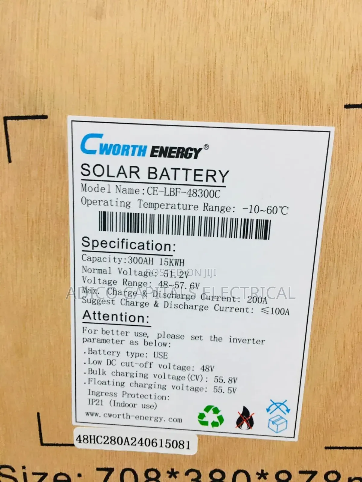C-Worth 15kwh Lithium Batteries