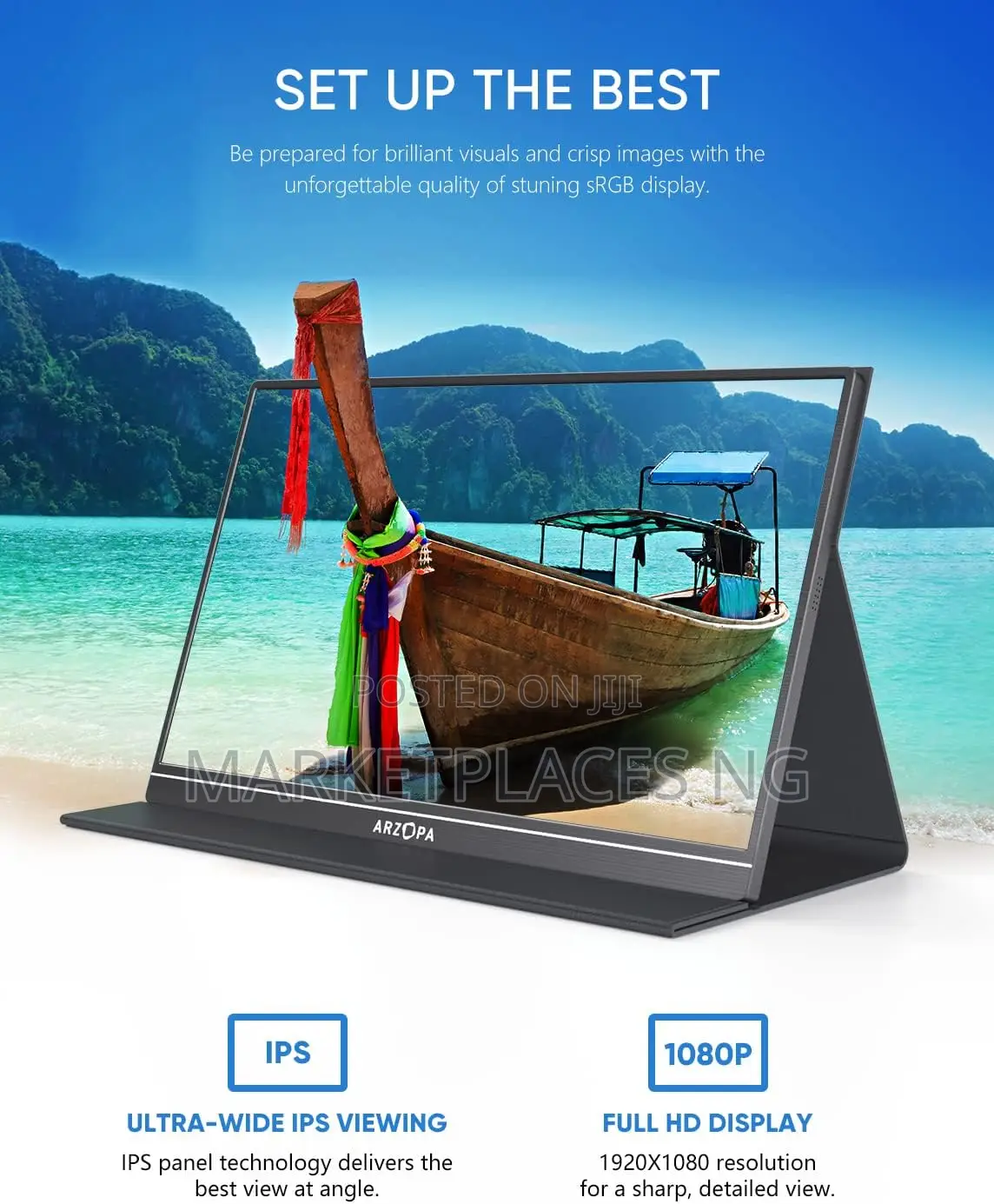 Arzopa S1 Table 15.6'' Portable Monitor – FHD Usb-C Hdmi