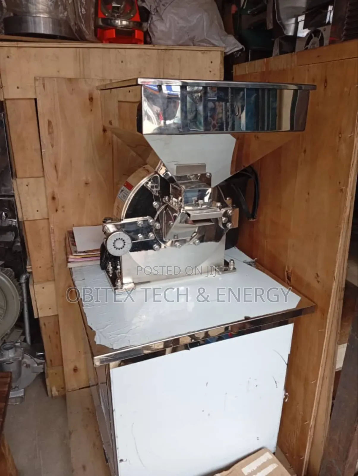 Stainless Steel Hammer Mill Pulverizer –4kw-7.5kw | 120kg | 30-60kg/Hr