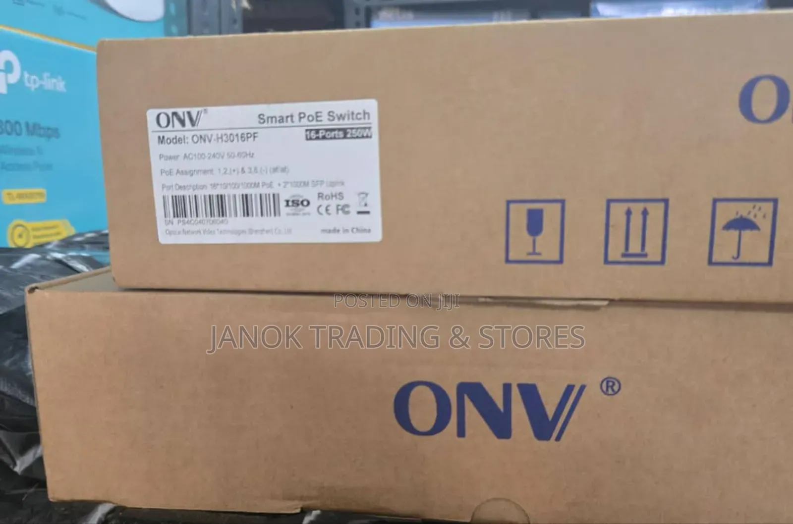 16-ports 250w Onv Smart Poe Switch Model: Onv-h3016pf